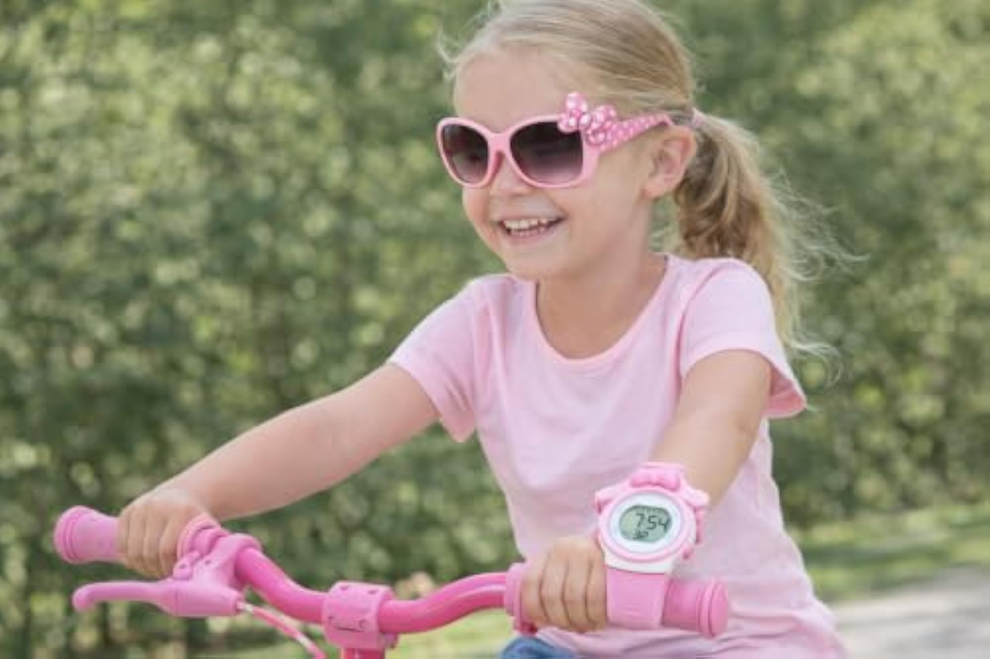 Kids Digital LED Watch, Cute Pink Bow Design